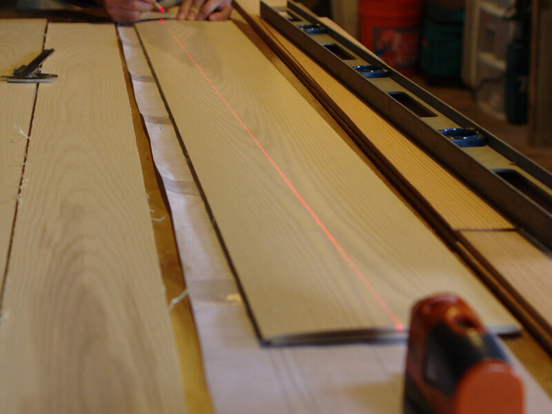 Precision alignment with laser guides